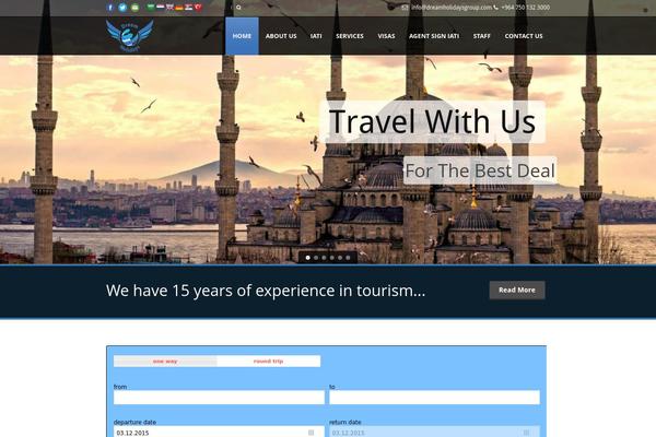 Tour Package V1.02 theme site design template sample
