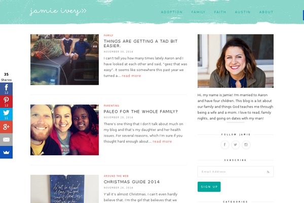 Cassia theme site design template sample