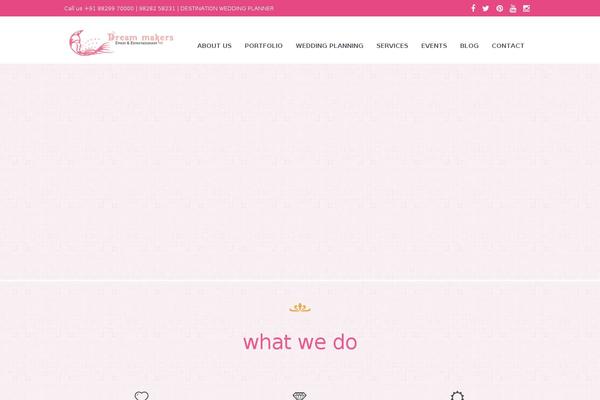 Wedding-wp theme site design template sample