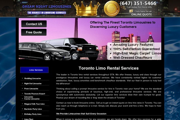 Black theme site design template sample