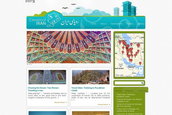 Blogi theme site design template sample