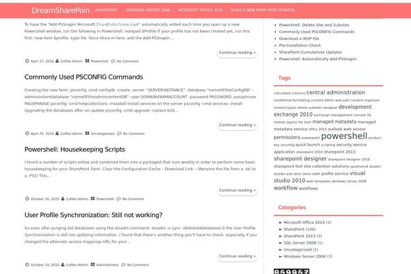 dreamsharepoint.com site used ReFresh