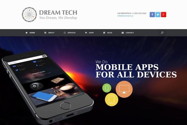 Vantage theme site design template sample
