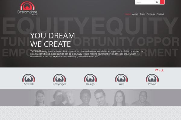 Dynamix theme site design template sample