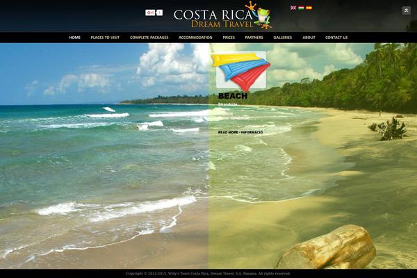 Fullscreen theme site design template sample