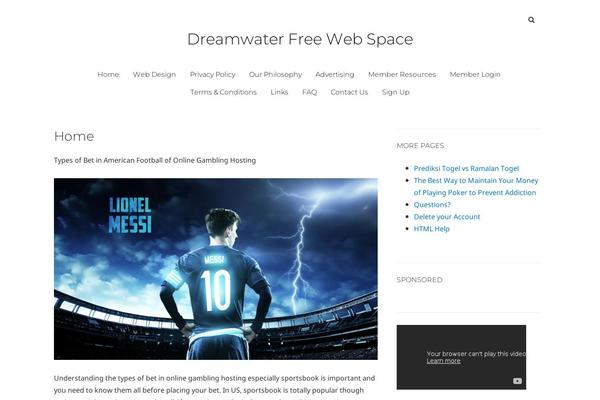 Simplent theme site design template sample