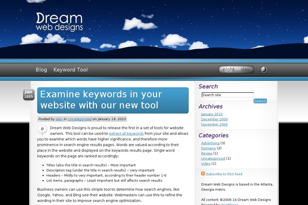 Dwd theme site design template sample