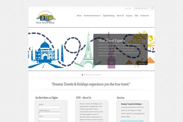 Chameleon theme site design template sample