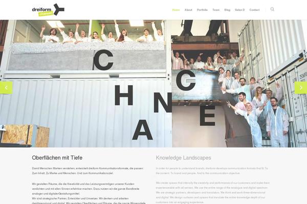 Salient theme site design template sample