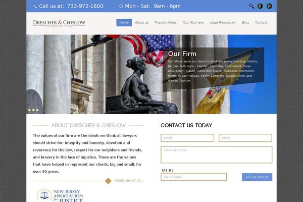 Dc theme site design template sample