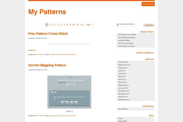 Site using Zamango Page Navigation plugin