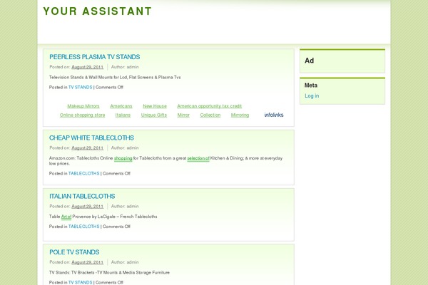 Light Green theme site design template sample