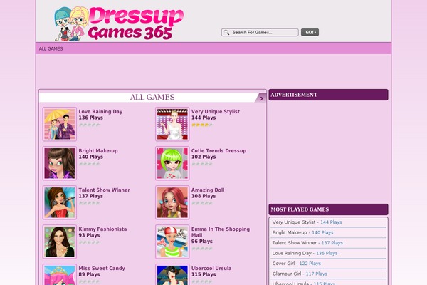 FunGames theme site design template sample