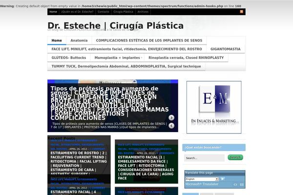 Spectrum theme site design template sample