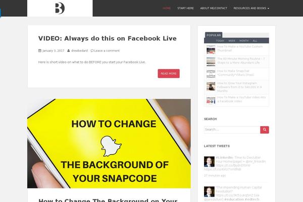 Site using Twiget Twitter Widget plugin