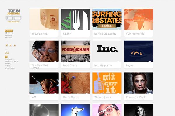 Gridlocked theme site design template sample