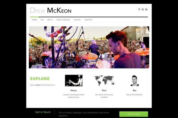 Evermore theme site design template sample