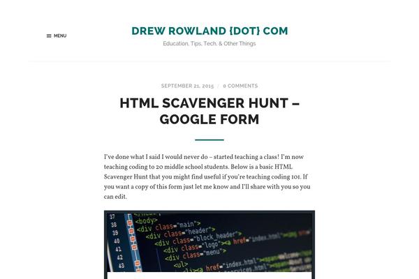Hoffman theme site design template sample