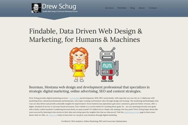 Balance theme site design template sample