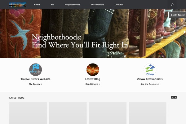Vantage theme site design template sample