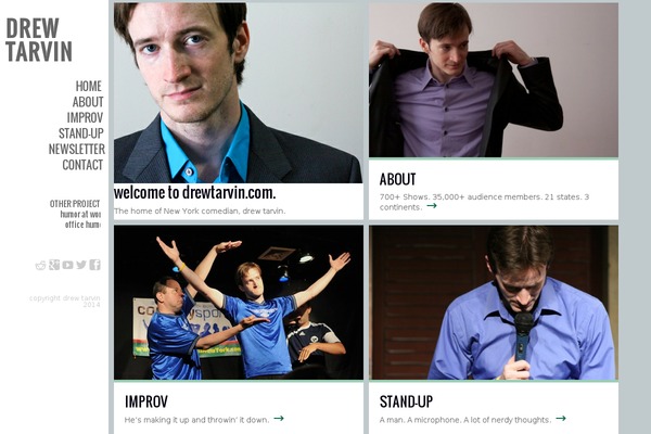 Ubergrid theme site design template sample