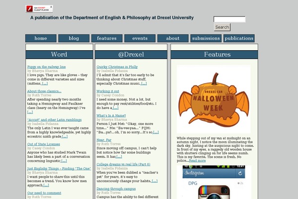 drexelpublishing.org site used Pgtheme