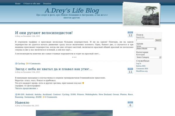 Blue Grace theme site design template sample