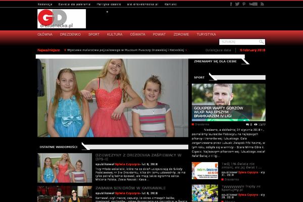 Observer theme site design template sample