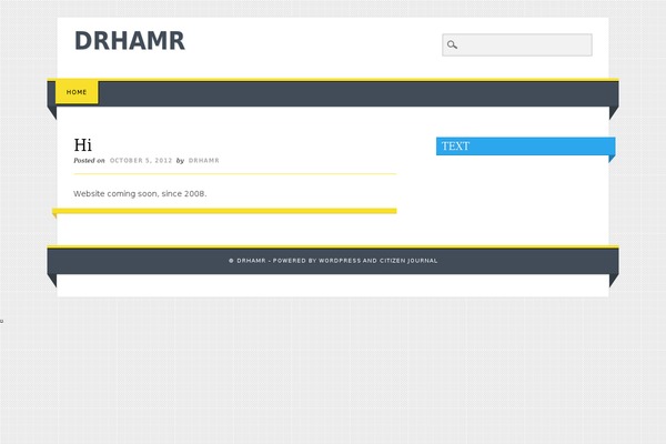Living Journal theme site design template sample