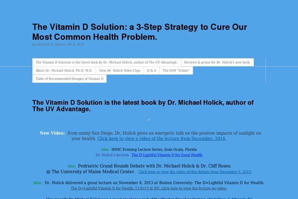 drholick.com site used Thematic