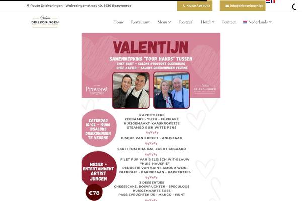 Restaurant theme site design template sample
