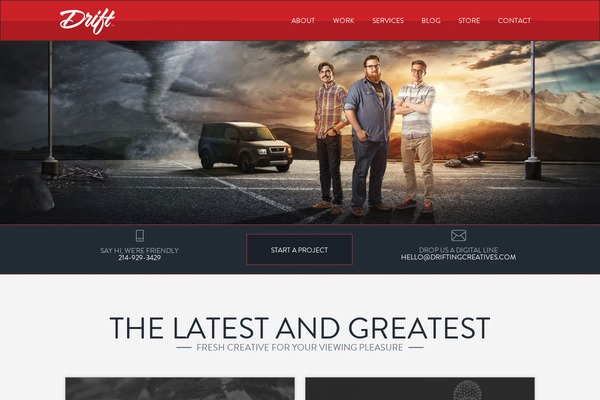 driftingcreatives.com site used Drift