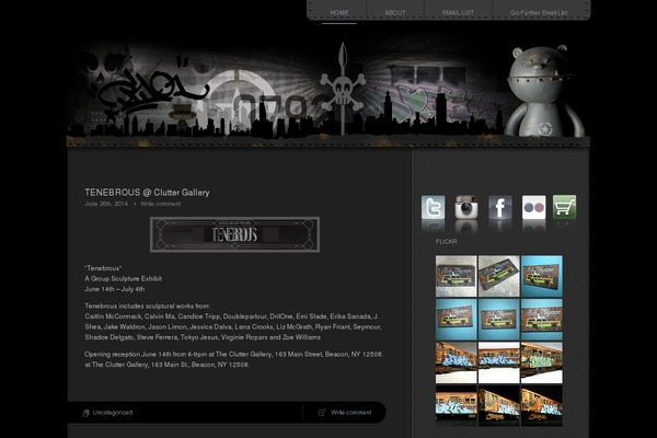 Piano Black theme site design template sample