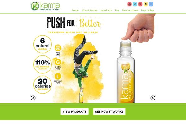 Karma theme site design template sample