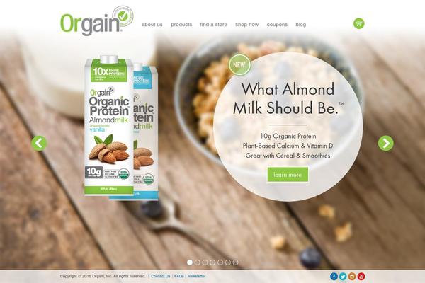 drinkorgain.com site used Orgain