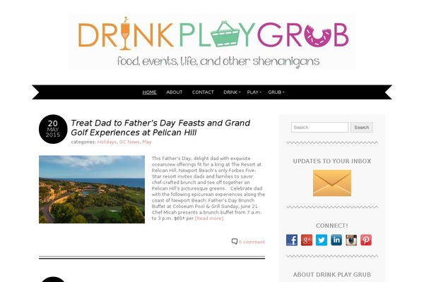 drinkplaygrub.com site used Adelle