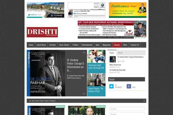 FlyingNews theme site design template sample