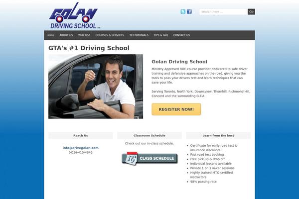 drivegolan.com site used Flash