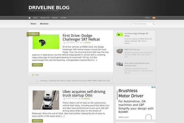 Headlines theme site design template sample