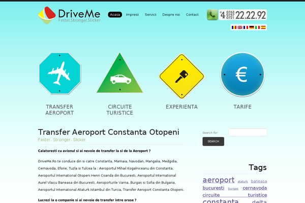 Driveme theme site design template sample