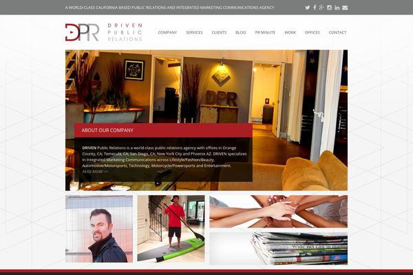 drivenpublicrelations.com site used Mavideasupatheme