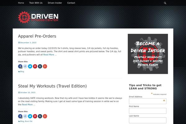 Gridalicious theme site design template sample