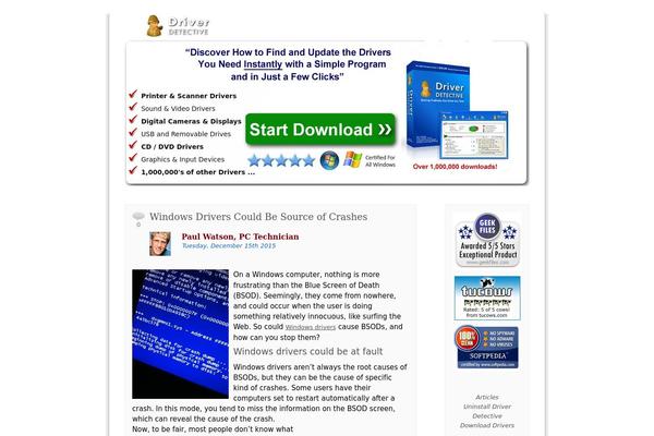driverdetective.org site used Corporate
