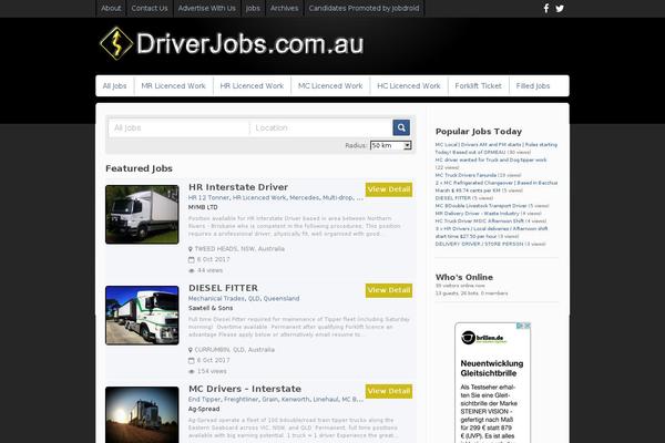 Jobroller theme site design template sample
