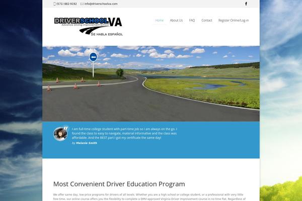 Drivingschool theme site design template sample