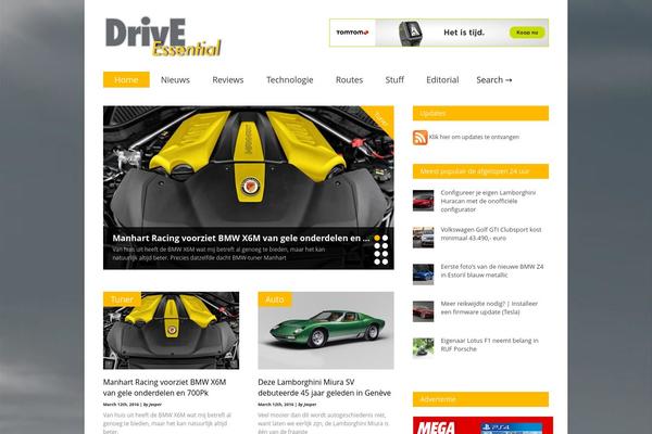 Gonzo theme site design template sample