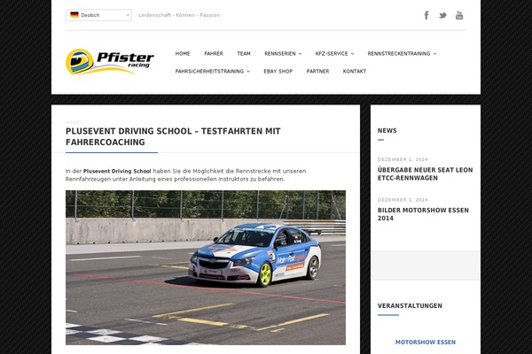 Ace theme site design template sample