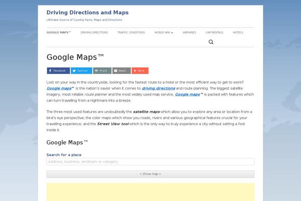 Site using Kgmap plugin