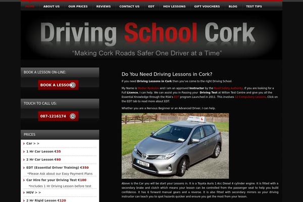Drivingschool theme site design template sample