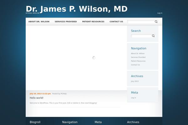 drjamespwilson.com site used Theme29